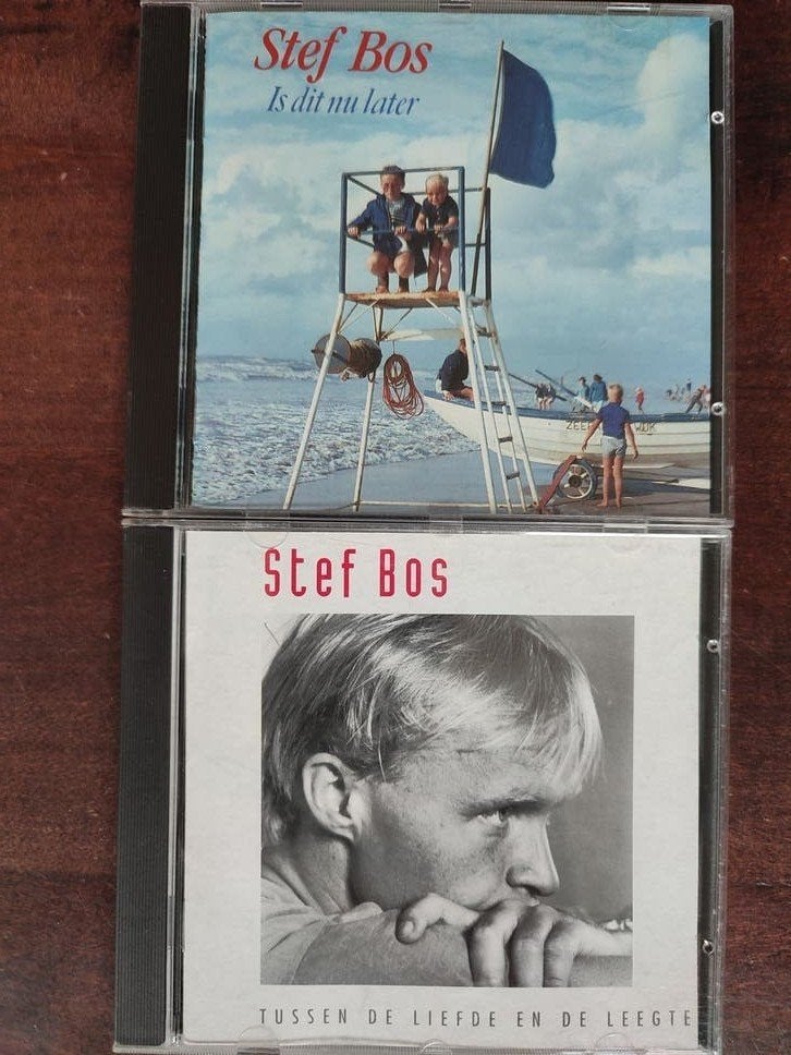 2xCD : STEF BOS - IS DIT NU LATER / TUSSEN LIEFDE EN LEEGTE, Ophalen of Verzenden