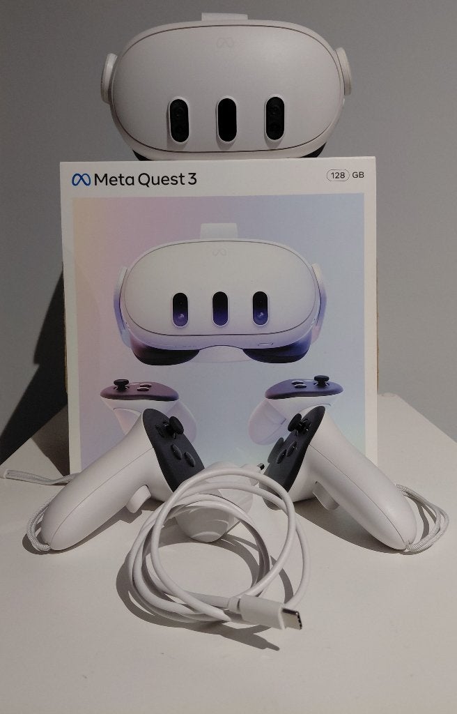 Meta Quest 3 128GB, Games en Spelcomputers, Virtual Reality, Ophalen, Nieuw, VR-bril, Overige platformen
