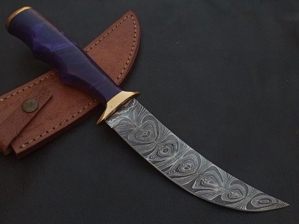 Couteau de Damas, Caravanes & Camping, Outils de camping, Enlèvement ou Envoi