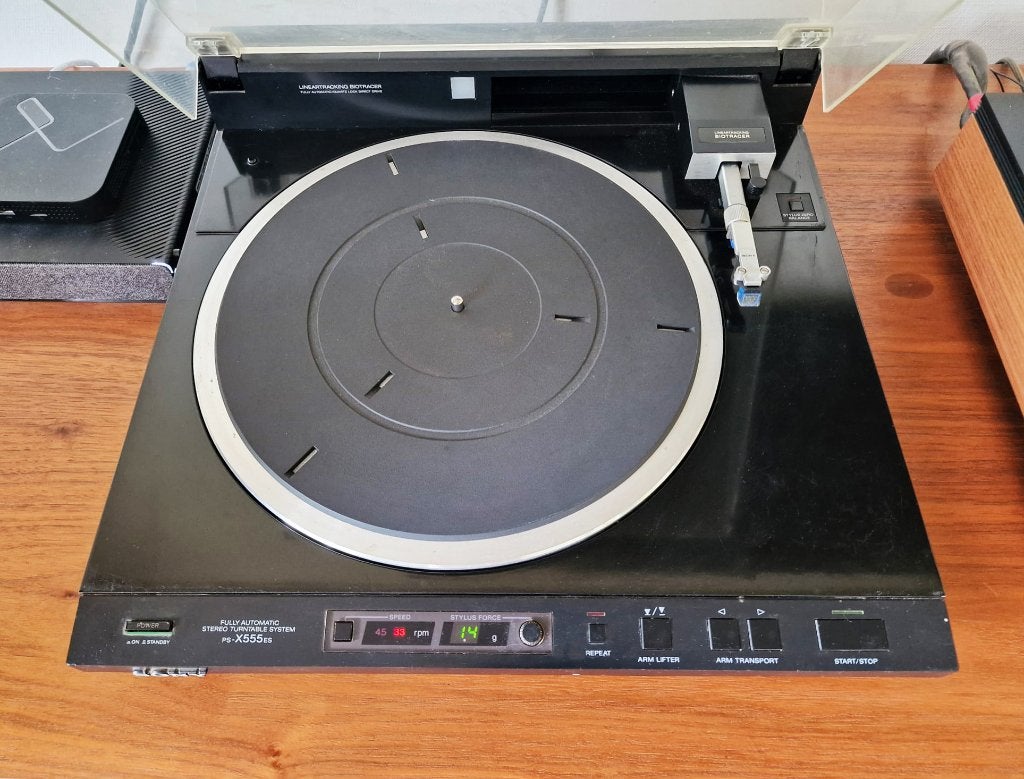 Sony PS-X555ES platenspeler met Ortofon VMS 30 MK II, TV, Hi-fi & Vidéo, Tourne-disques, Tourne-disque, Enlèvement ou Envoi, Utilisé