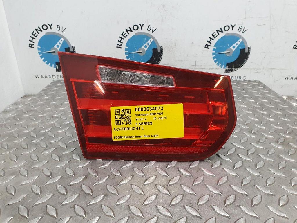 BMW 3 SERIES F30 320I  ACHTERLICHT L 2012, Ophalen of Verzenden, Gebruikt, ARN erkend