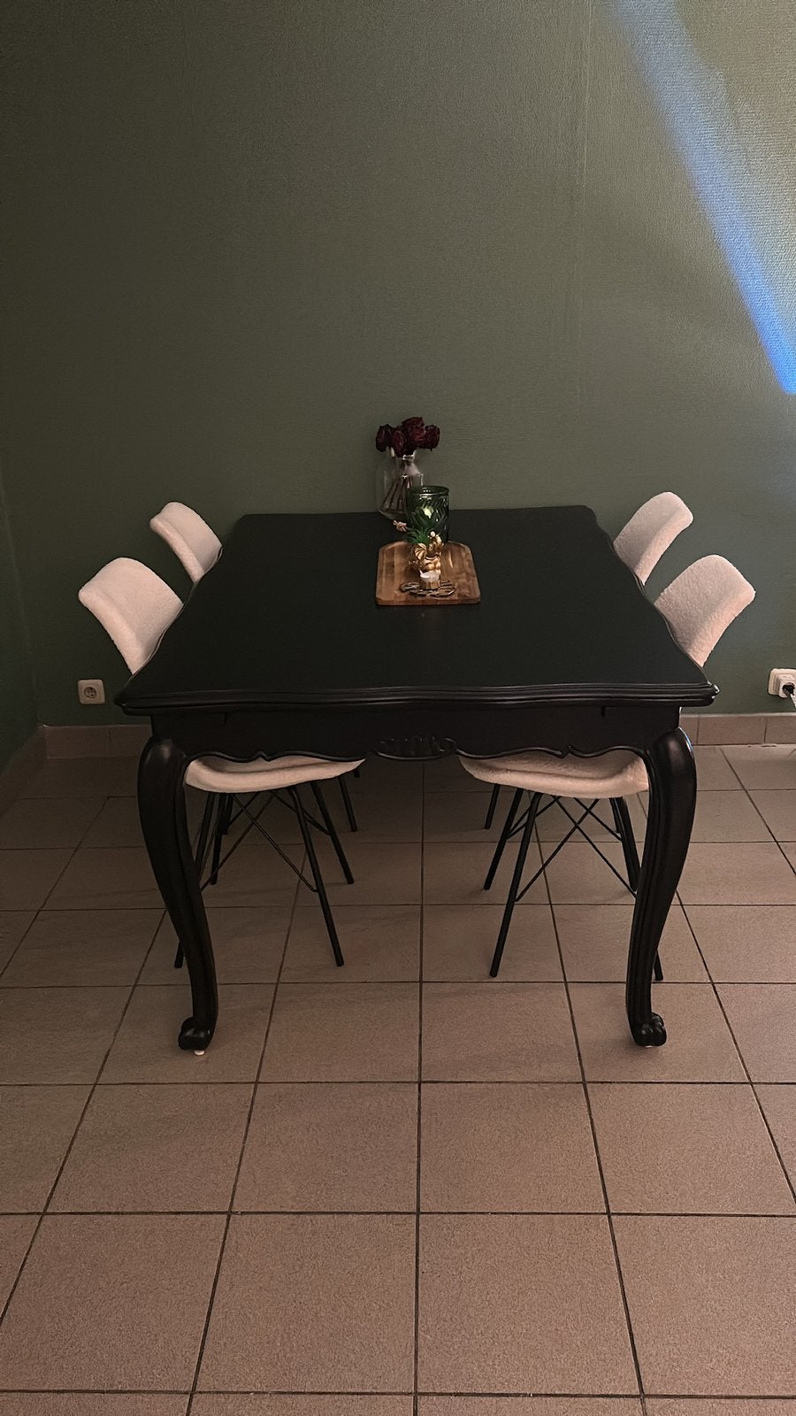 Table à manger en chêne noir, Maison & Meubles, Neuf, Quatre personnes, Enlèvement, Chêne