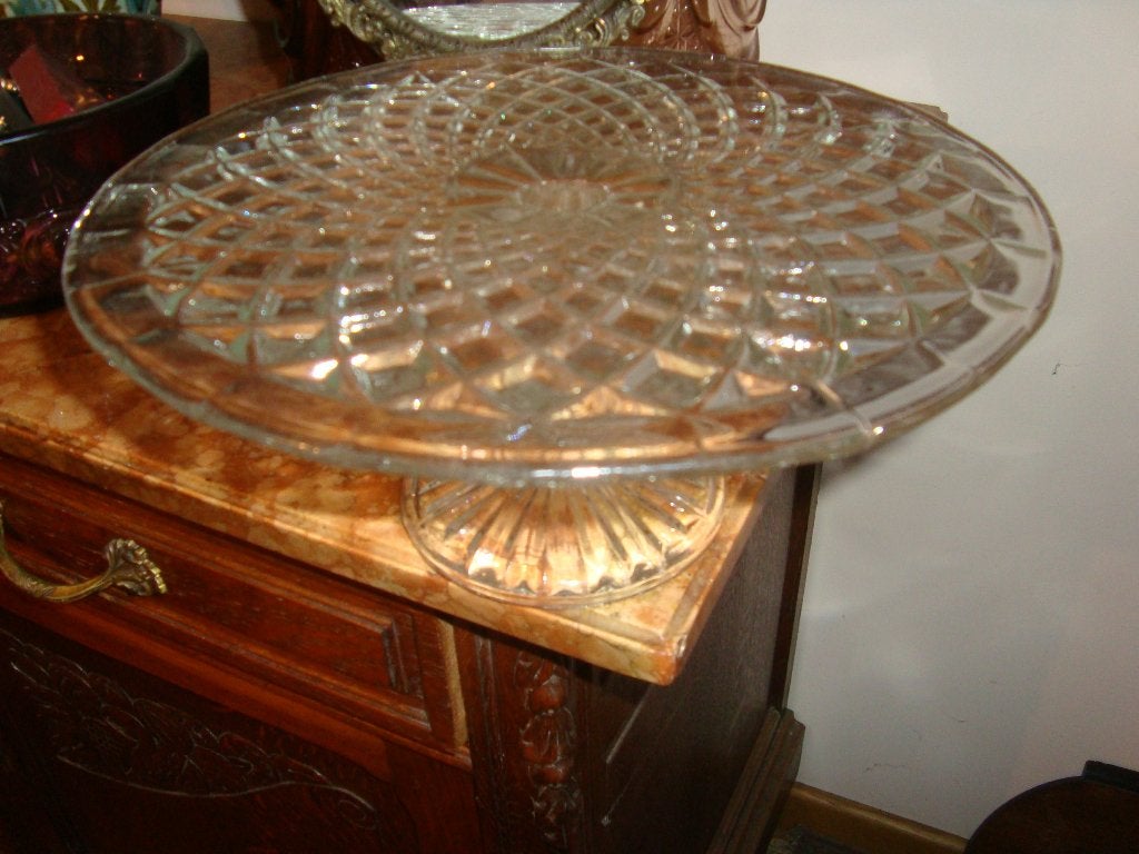 Art Deco taartschaal., Ophalen
