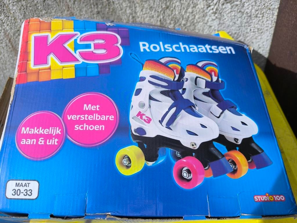Rolschaatsen K3 maat 30-33, Kinderen en Baby's, Ophalen, Verstelbaar, Zo goed als nieuw, Kinderen
