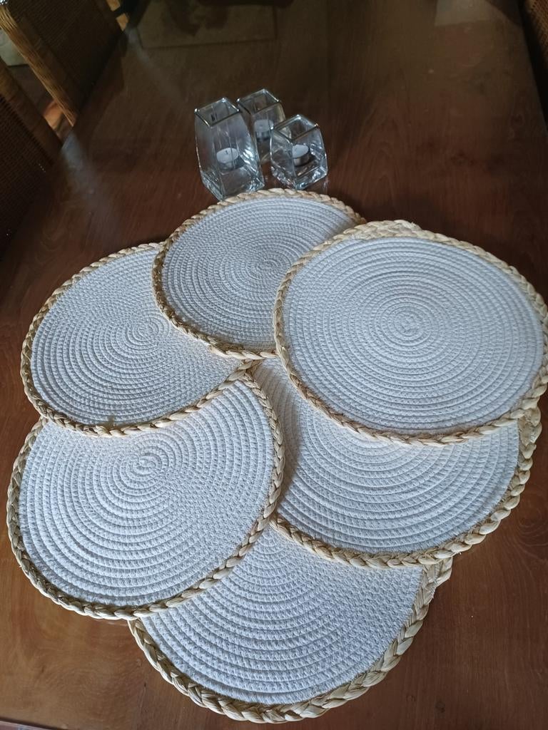 6 splinternieuwe dikke bordonderleggers, Huis en Inrichting, Ophalen of Verzenden, Nieuw