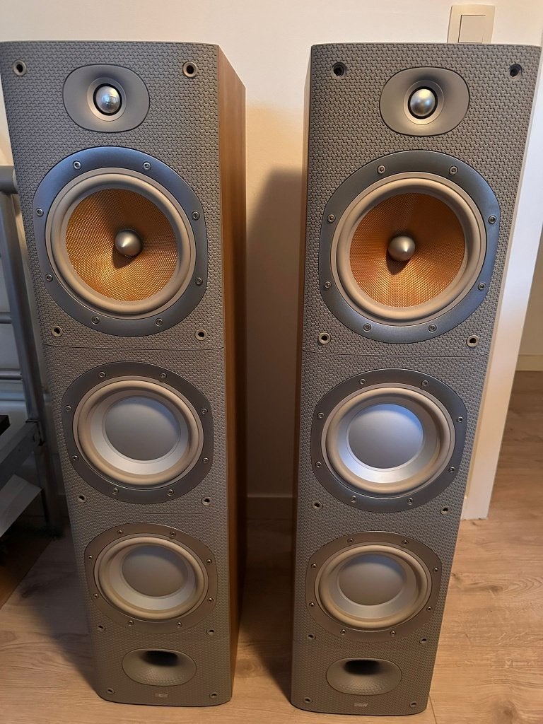 Bowers & Wilkins Dm 604 s3, Enlèvement, Utilisé, Bowers & Wilkins (B&W), Haut-parleurs Frontaux, Arrière ou Stéréo