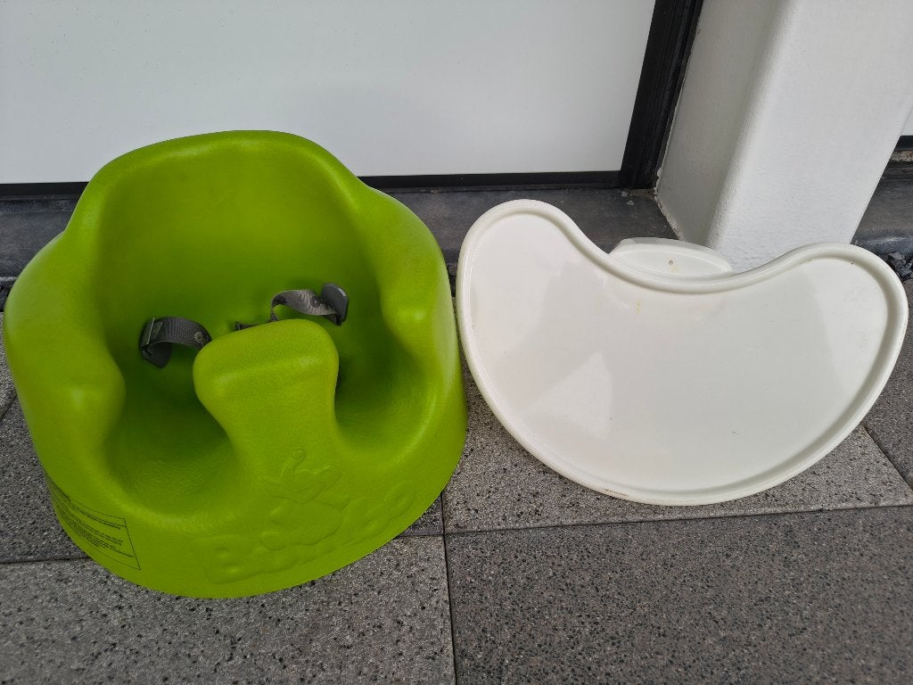Bumbo Floor seat + tafeltje Lime green *Perfecte staat*, Ophalen of Verzenden, Zo goed als nieuw, Gordel(s)