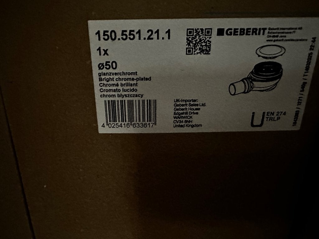 Siphon Geberit, Enlèvement, Neuf, Autres types