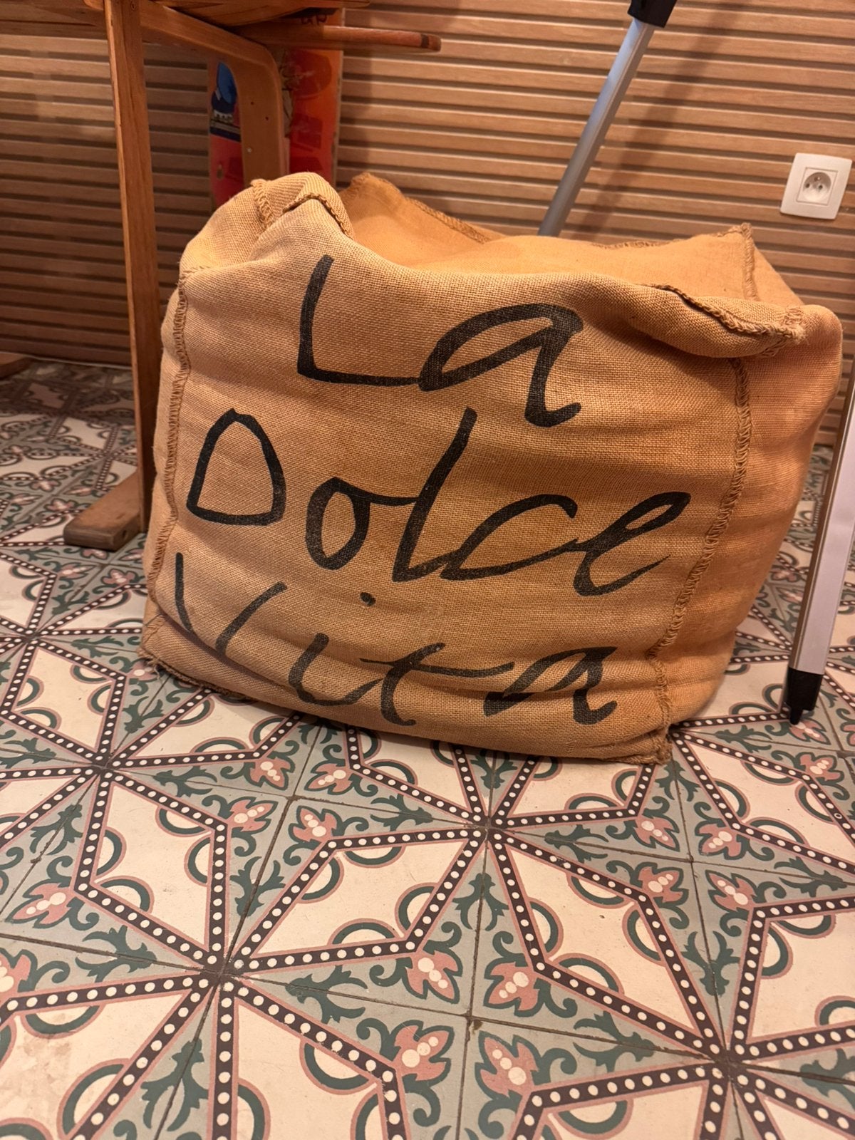 Pouf original, Enlèvement, Utilisé, Carré, Autres matériaux