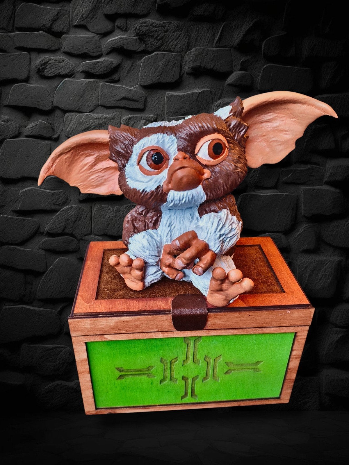 Gizmo gremlins beeld met mogwai koffer, Verzamelen, Ophalen of Verzenden, Nieuw