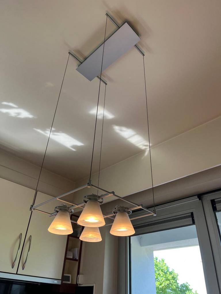 Keukenlamp grijs, Huis en Inrichting, Ophalen, Gebruikt, Glas