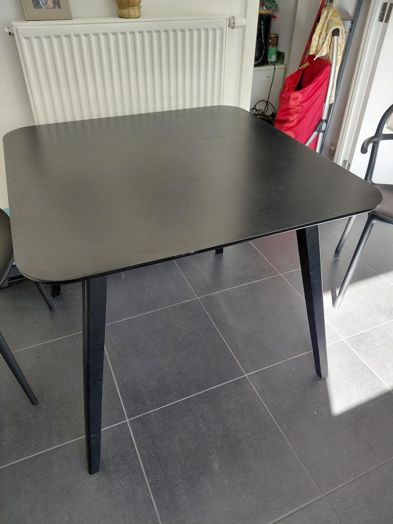 Table noire moderne, Maison & Meubles, Tables | Tables à manger, Enlèvement, Comme neuf