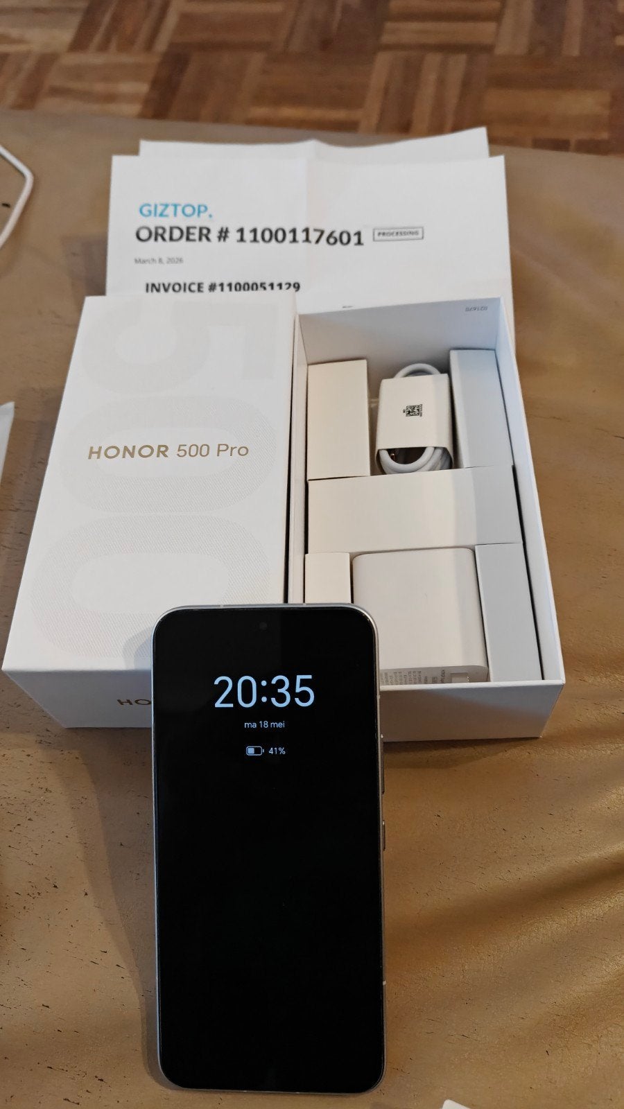 Honor 500 pro, 256 argent, Télécoms, Enlèvement ou Envoi, Argent