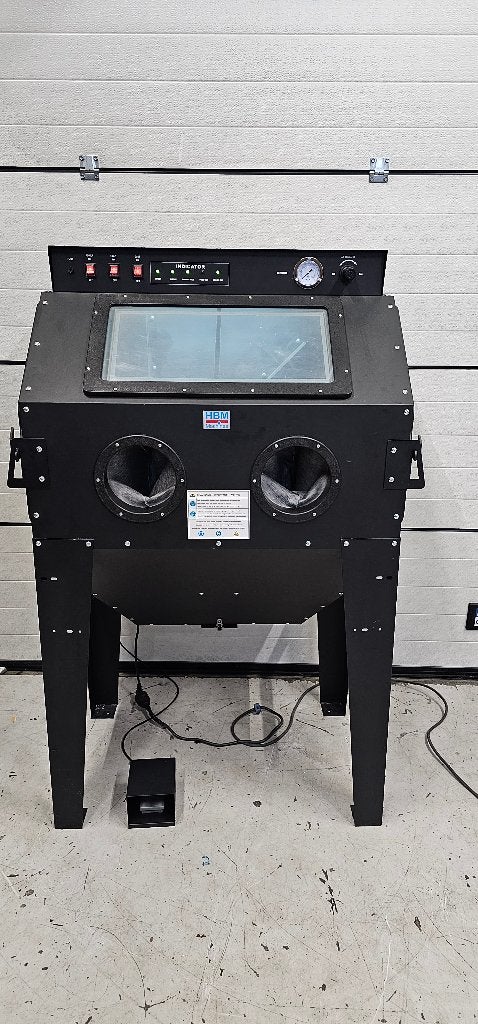 HBM SBC 350 Straalcabine met Afzuiging - MAT ZWART, Ophalen of Verzenden, Zo goed als nieuw