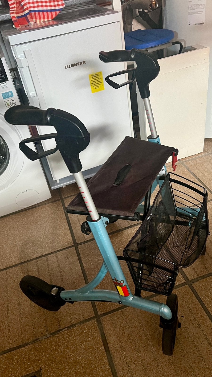 Blauwe rollator, Diversen, Rollators, Ophalen, Opvouwbaar