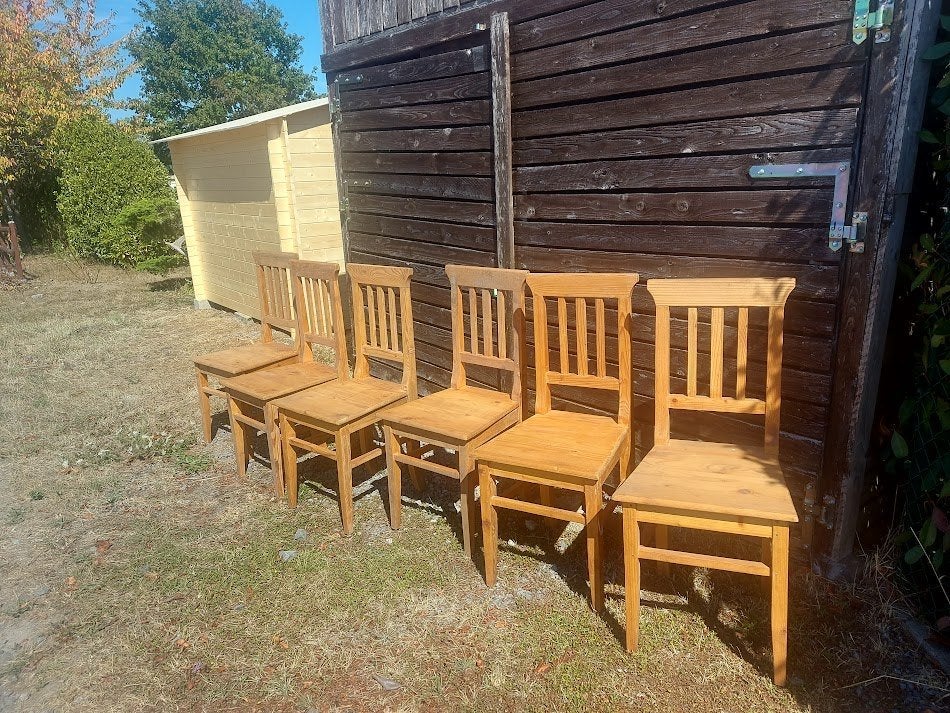 chaises de herve, Brun, Enlèvement, Utilisé, Herve