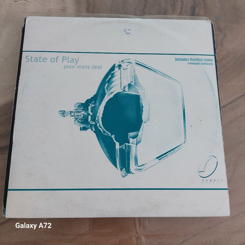 state of play poor mans deal 12 inch maxi, Cd's en Dvd's, Vinyl | Dance en House, Gebruikt, Overige genres, Ophalen of Verzenden