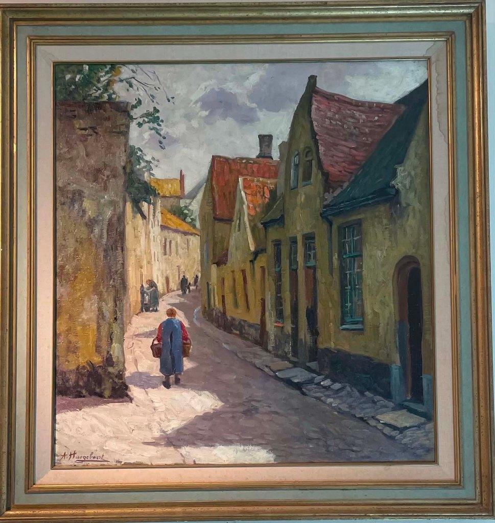 Schilderij Arthur Haegebaert (1876-1942) - Brugge, Enlèvement