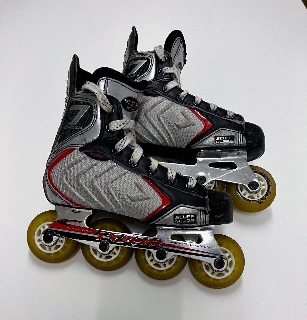 Tour inline / roller hockey schaatsen maat 2 (34), Gebruikt, Kinderen, Inline skates 4 wielen, Ophalen