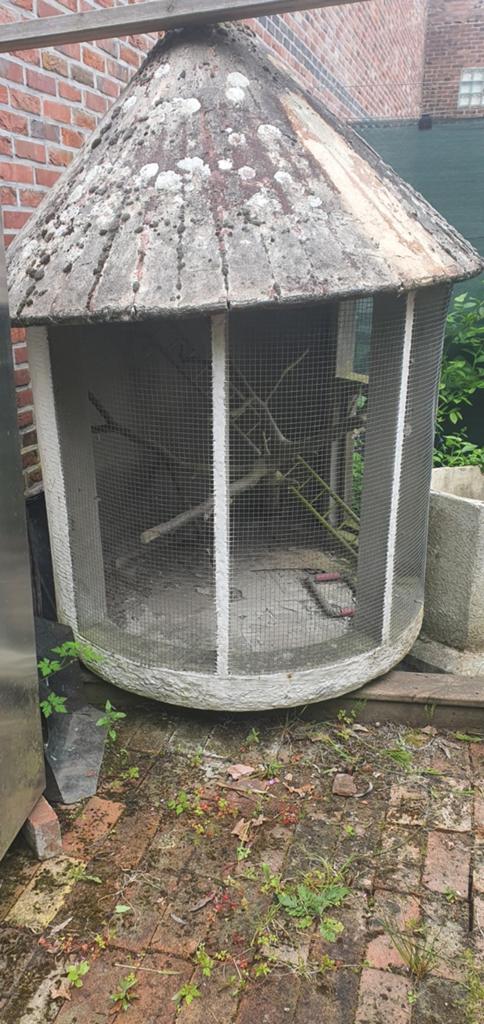 Belle volière en cage à oiseaux faite maison, Enlèvement