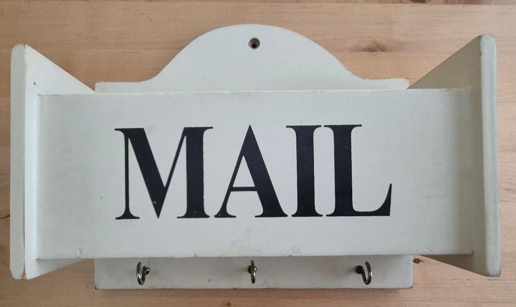 Post- en sleutelkastje, Hout, Decoratieobject, Ophalen of Verzenden, Landelijk
