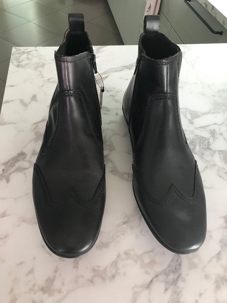 Nieuwe Maruti 43 zwarte leren laarsjes, Kleding | Heren, Zwart, Boots, Nieuw, Ophalen of Verzenden