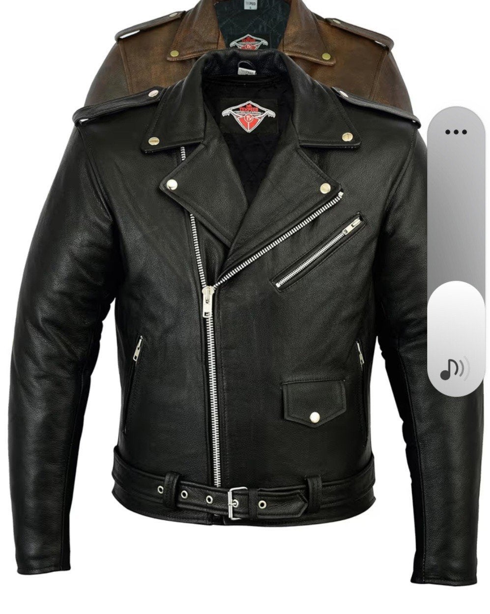 lederen motovest maat xxl, Ophalen, Tweedehands, Jas | leer