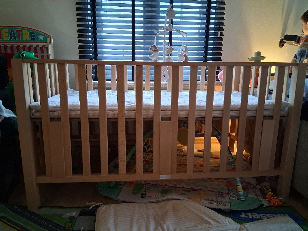 tweeling park Bopita Box Brent twin XXL naturel, Ophalen, Zo goed als nieuw, Rechthoekig, In hoogte verstelbaar