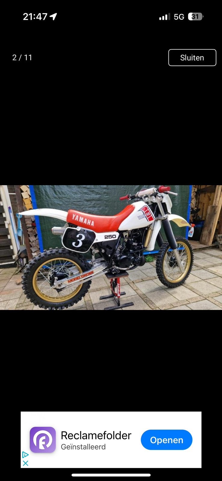 Gerestaureerd yamaha yz250 1982 oldtimer crosser, Motoren, Motoren | Yamaha, Particulier, Ophalen