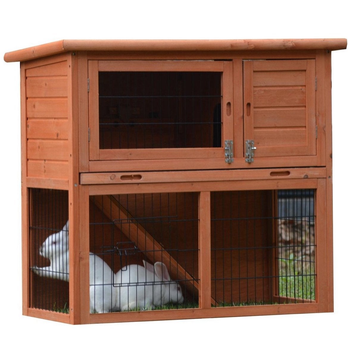 Konijnenhok dubbel nieuw, Animaux & Accessoires, Rongeurs & Lapins | Cages & Clapiers, Enlèvement, Neuf, Niche, Cobaye