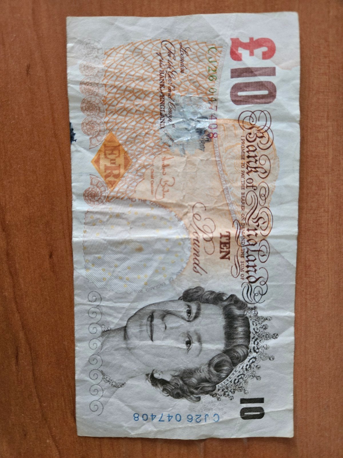 10 pounds Engeland oude versie, Ophalen of Verzenden