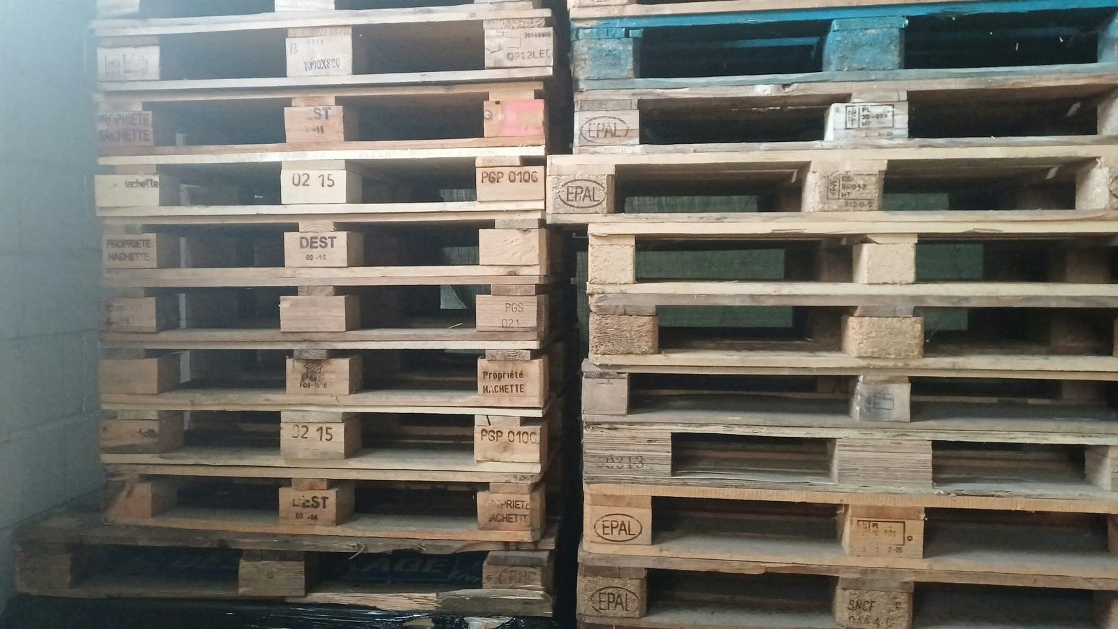 À vendre – 1.137 palettes Euro / EPAL – Jodoigne (1370), Enlèvement, Utilisé, Palette