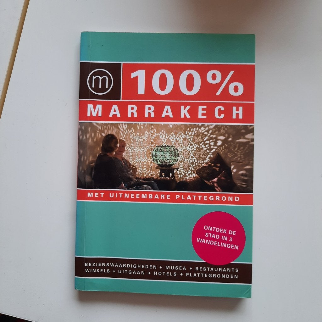 Reisgids 100% Marrakech, perfecte staat, Ophalen, Zo goed als nieuw