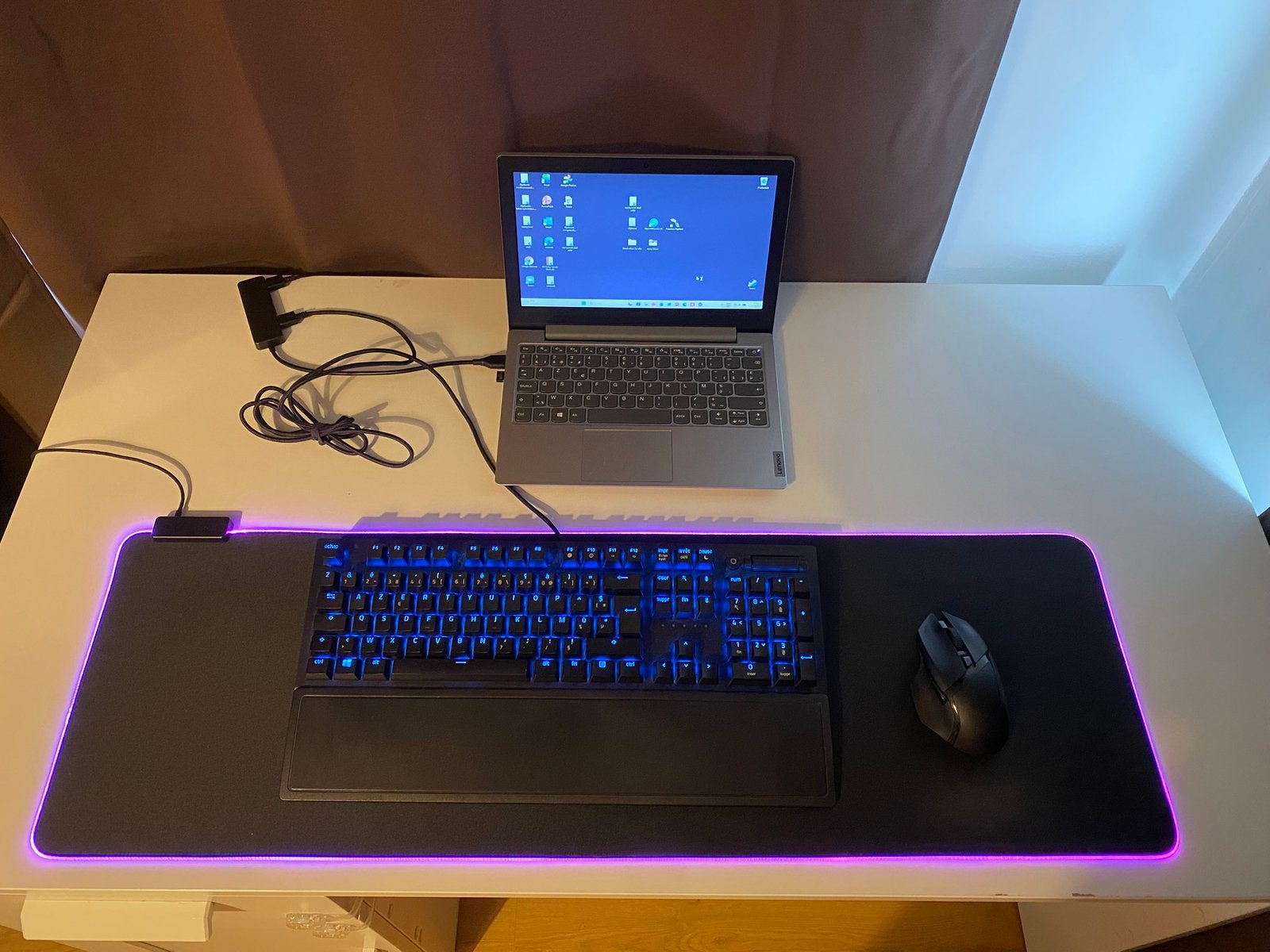 Razer, Computers en Software, Toetsenborden, Ophalen, Azerty, Zo goed als nieuw, Toetsenbord en muis-set