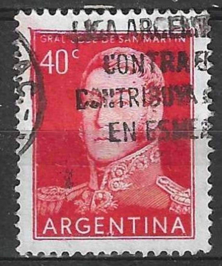 Argentinie 1956 - Yvert 568 - Jose de San Martín (ST), Verzenden, Gestempeld