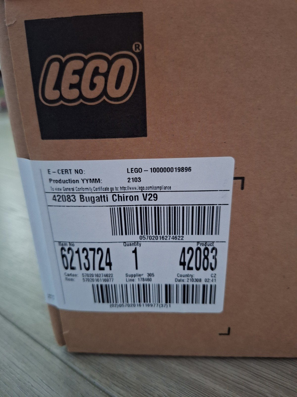 Lego technic 42083, Enlèvement, Lego, Technic