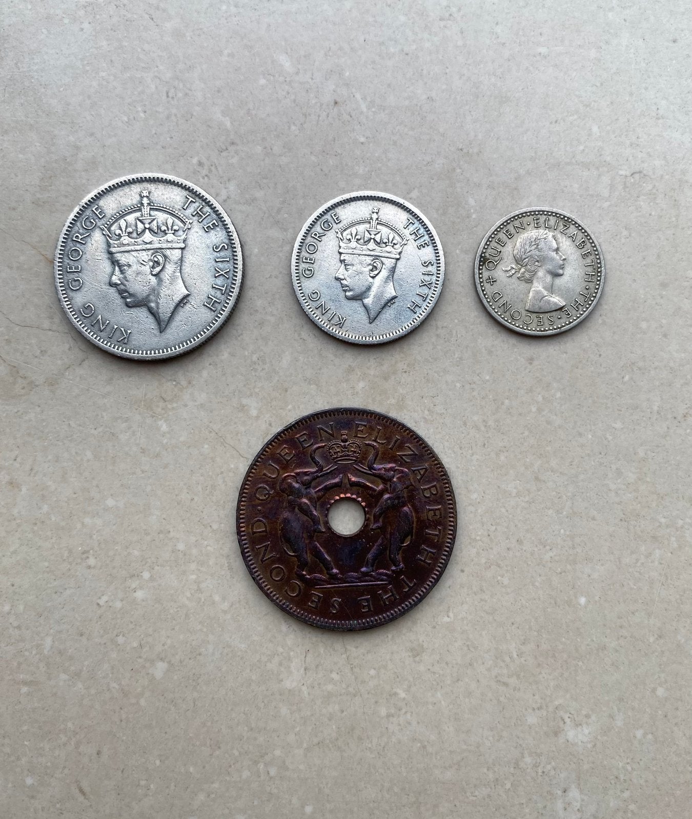 Lot de pièces de monnaies anciennes Rhodésie / Commonwealth, Enlèvement ou Envoi