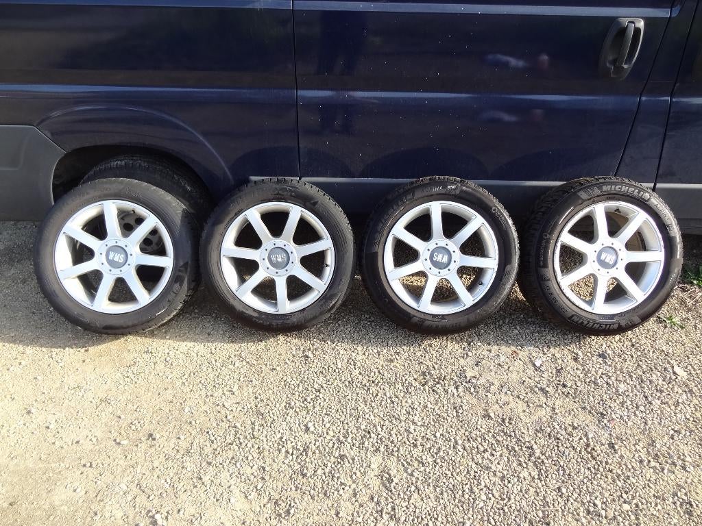 Kits roues hiver 225/55R17 sur jantes WMS, Autos : Pièces & Accessoires, Pneus & Jantes, Pneus hiver, Véhicule de tourisme, 17 pouces