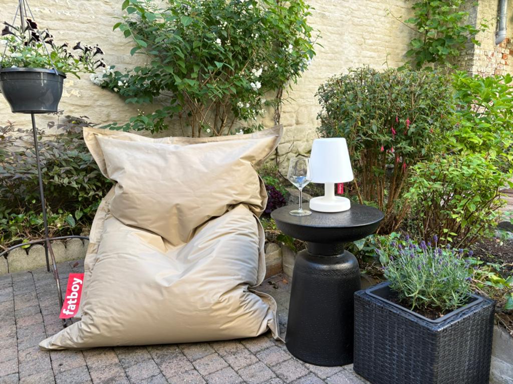 Fatboy Original Outdoor beige zitzak - zeer goede staat, Huis en Inrichting, Zo goed als nieuw, Beige, Zitzak