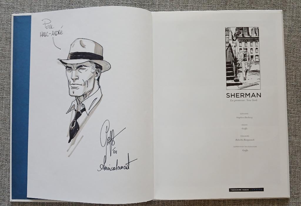 BD Sherman 1 EO Neuf Dédicace Griffo Desberg, Eén stripboek, Ophalen of Verzenden, Nieuw, Griffo Desberg