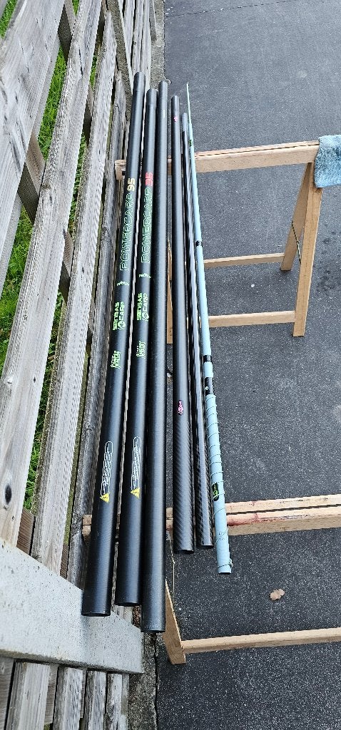 hengel Sensas Powercarp 95/35, Watersport en Boten, Ophalen, Zo goed als nieuw, Vaste hengel