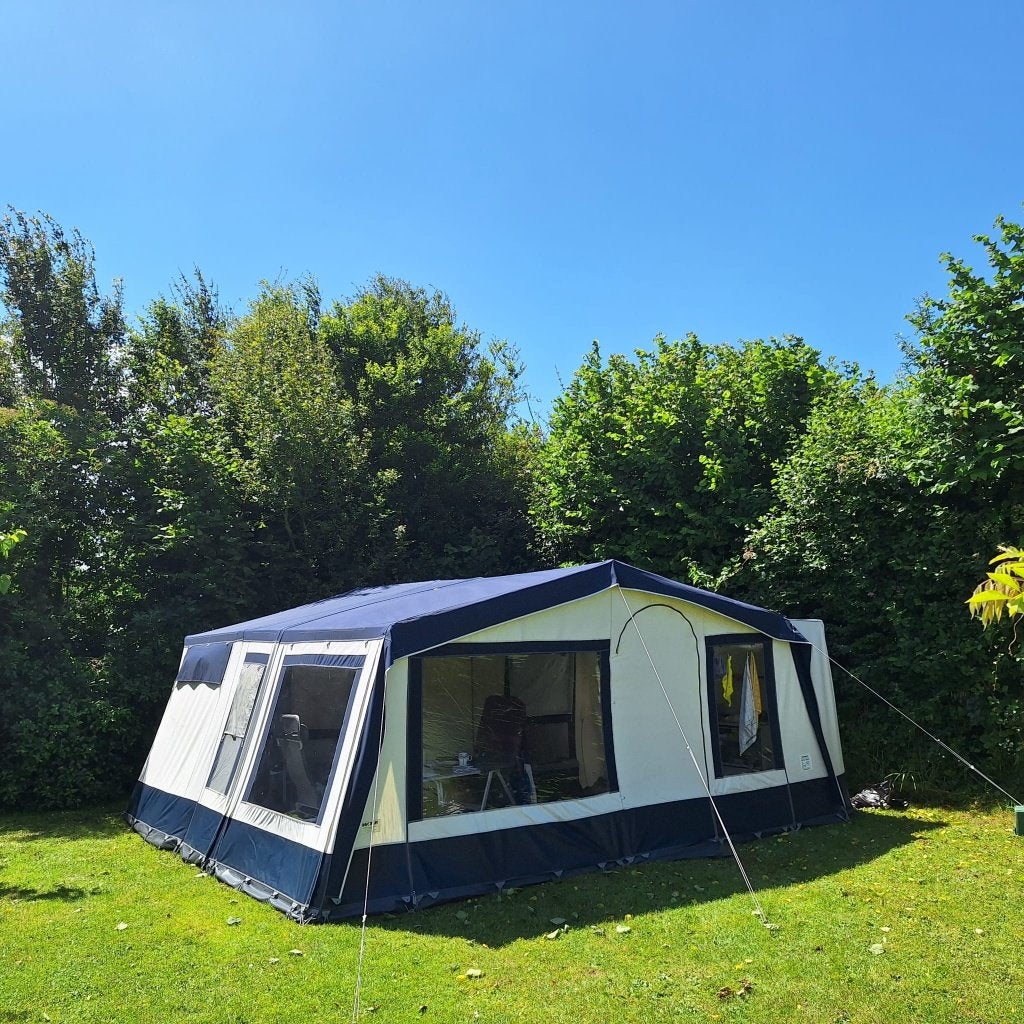 Vouwwagen Roadmaster Family S, Caravans en Kamperen, Vouwwagens, Blauw, Aanwezig, Tot en met 6, Ophalen