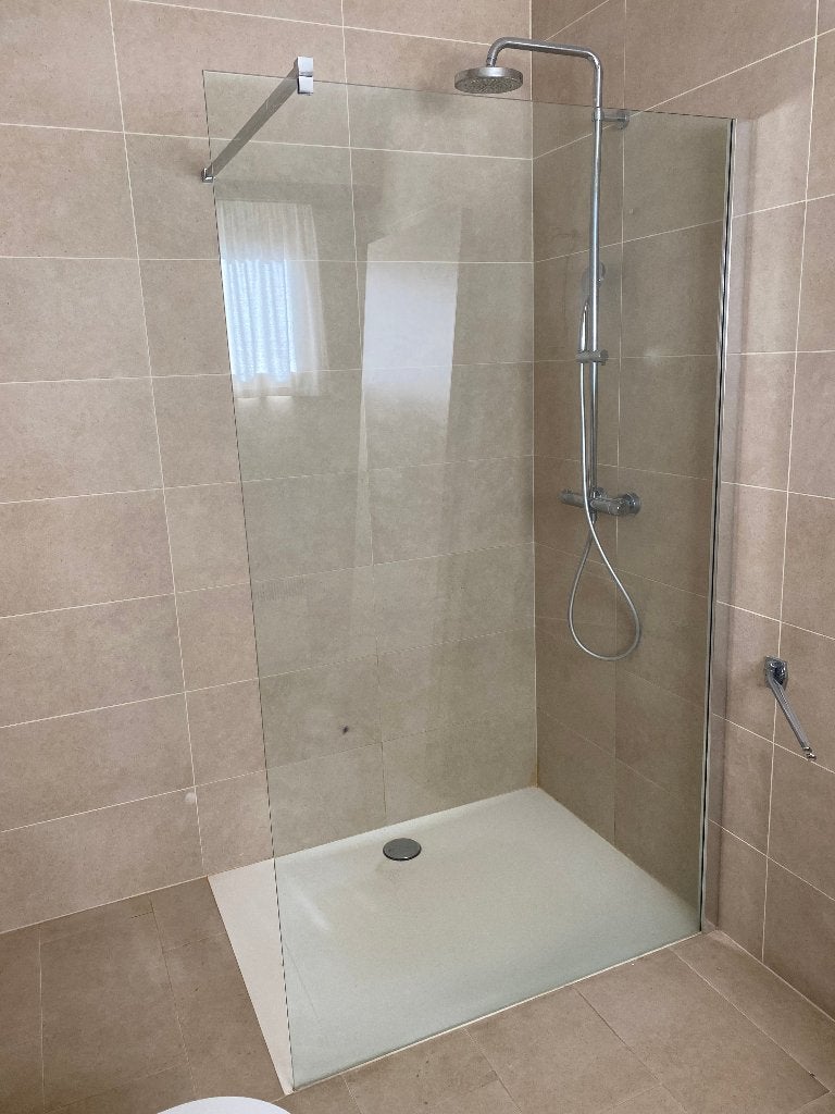 Recente inloopdouche  - spotprijsje! (nieuwprijs was €1777), Ophalen, Zo goed als nieuw, Glas, Douche