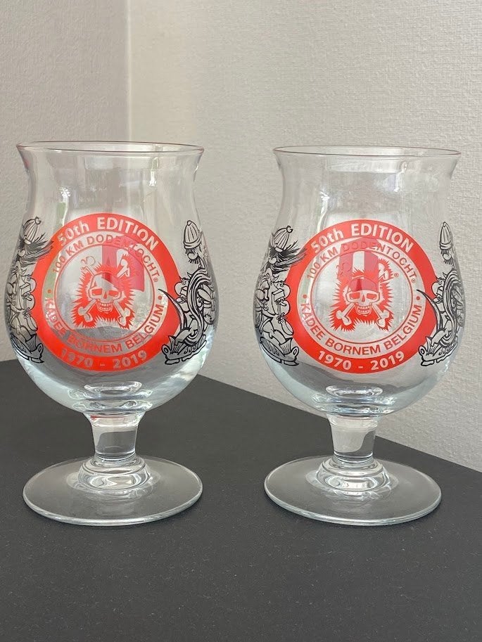 4 unieke DUVEL bierglazen apart of samen te koop met WK 2018, Verzamelen, Ophalen, Zo goed als nieuw, Glas of Glazen, Duvel