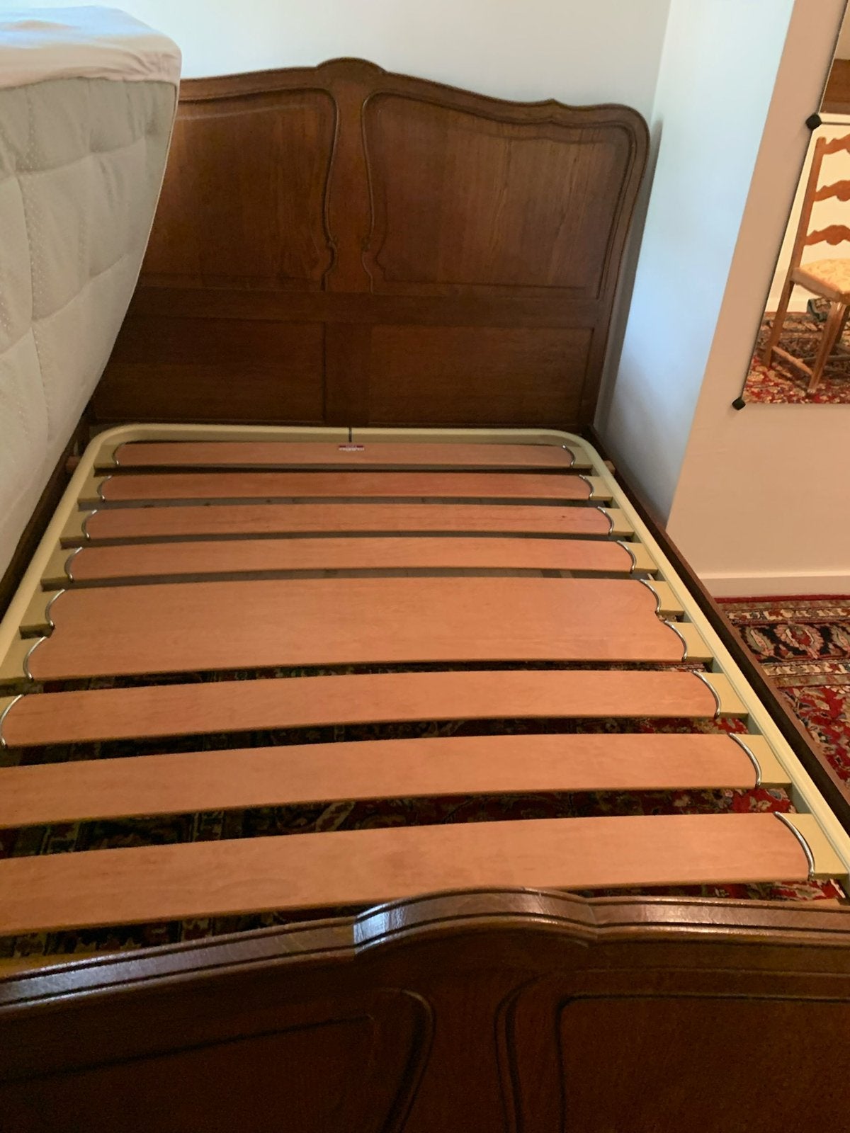 Houten bed -  twijfelaar, Ophalen