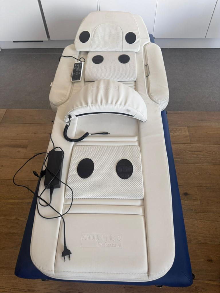 Banc de massage Andumedic 3 VM9100RM relaxation bien-être, Enlèvement ou Envoi, Comme neuf, Table de massage