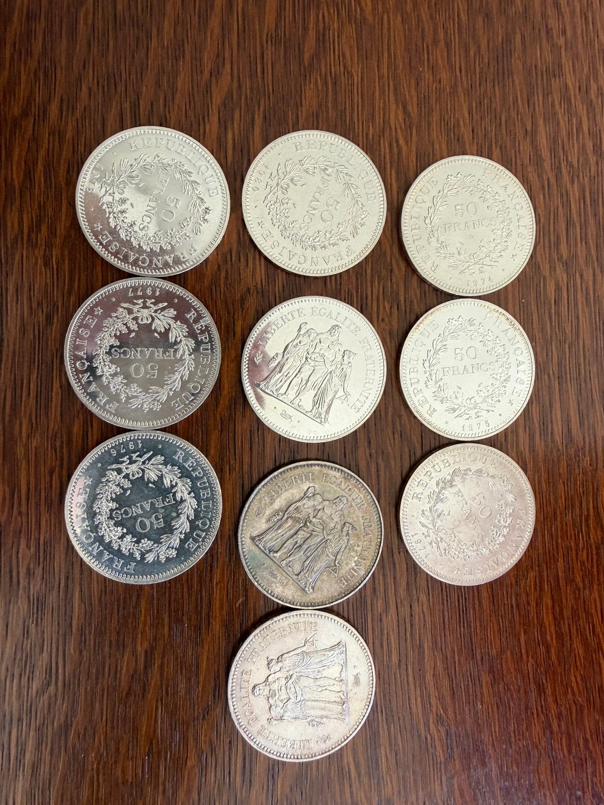 Lot de monnaies françaises en argent, Enlèvement, France, Monnaie en vrac, Argent