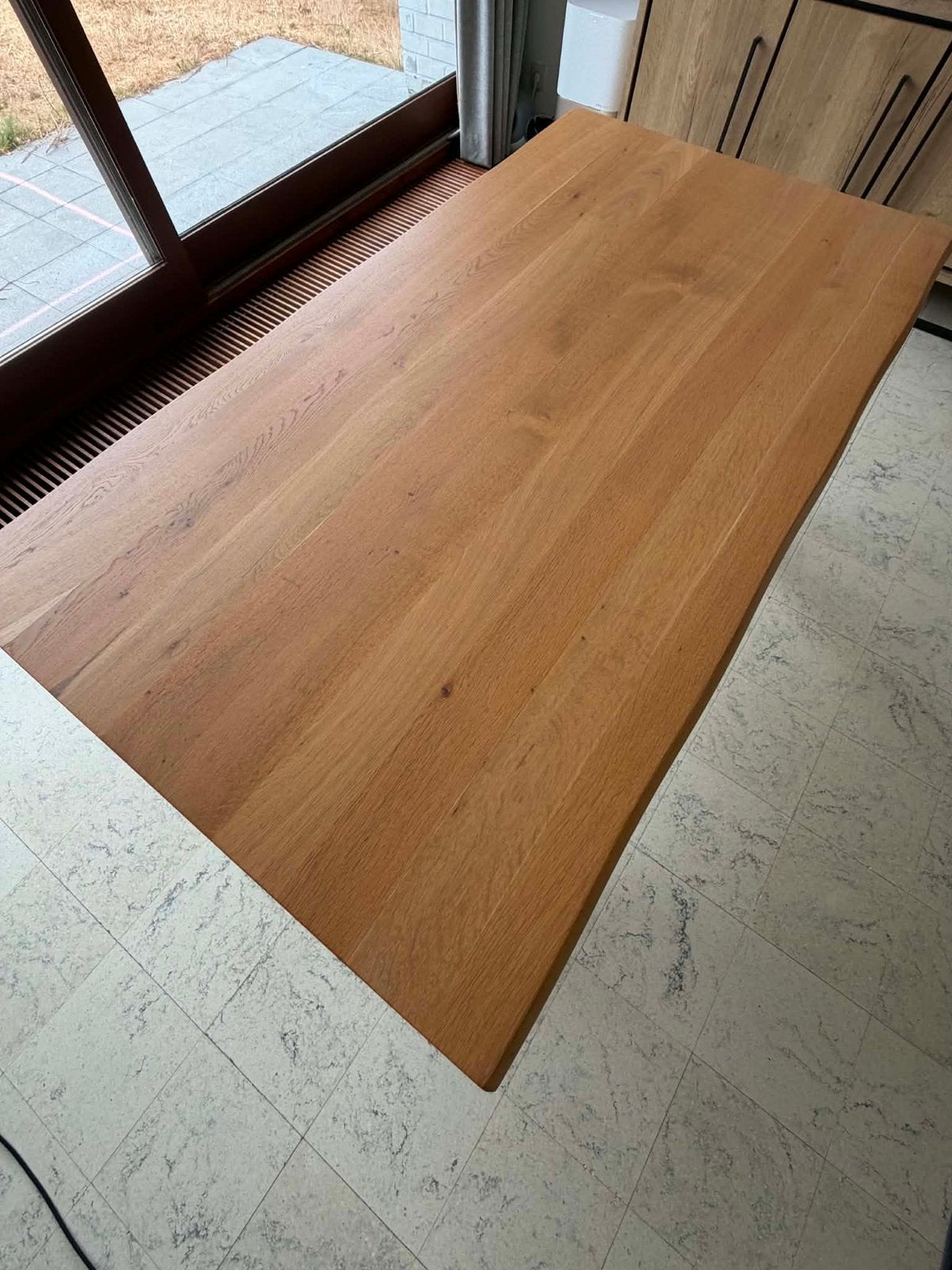 Eiken boomstamtafel, Enlèvement, Comme neuf