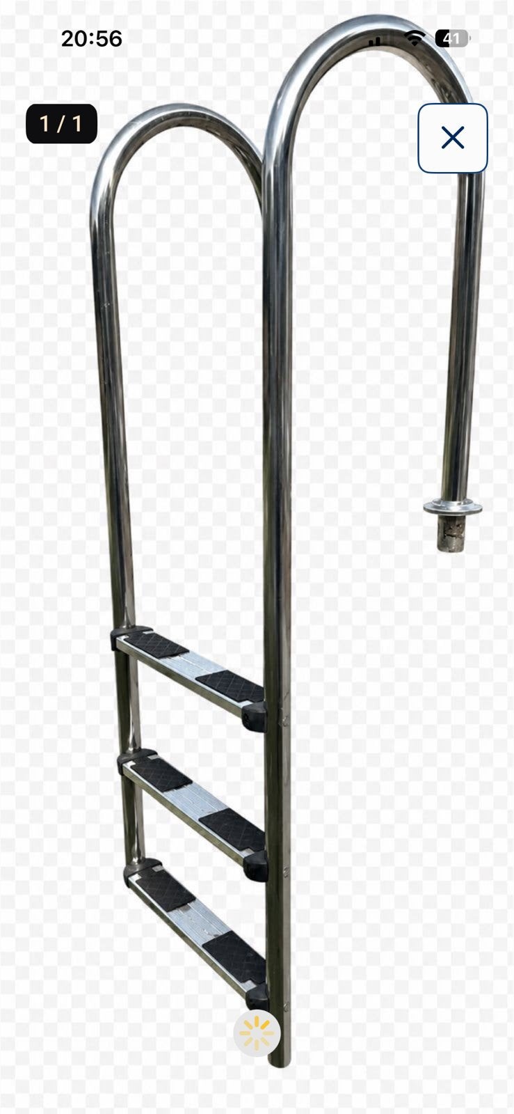 Zwelbad Ladder, Tuin en Terras, Zwembad-toebehoren, Ophalen, Zo goed als nieuw, Ladder