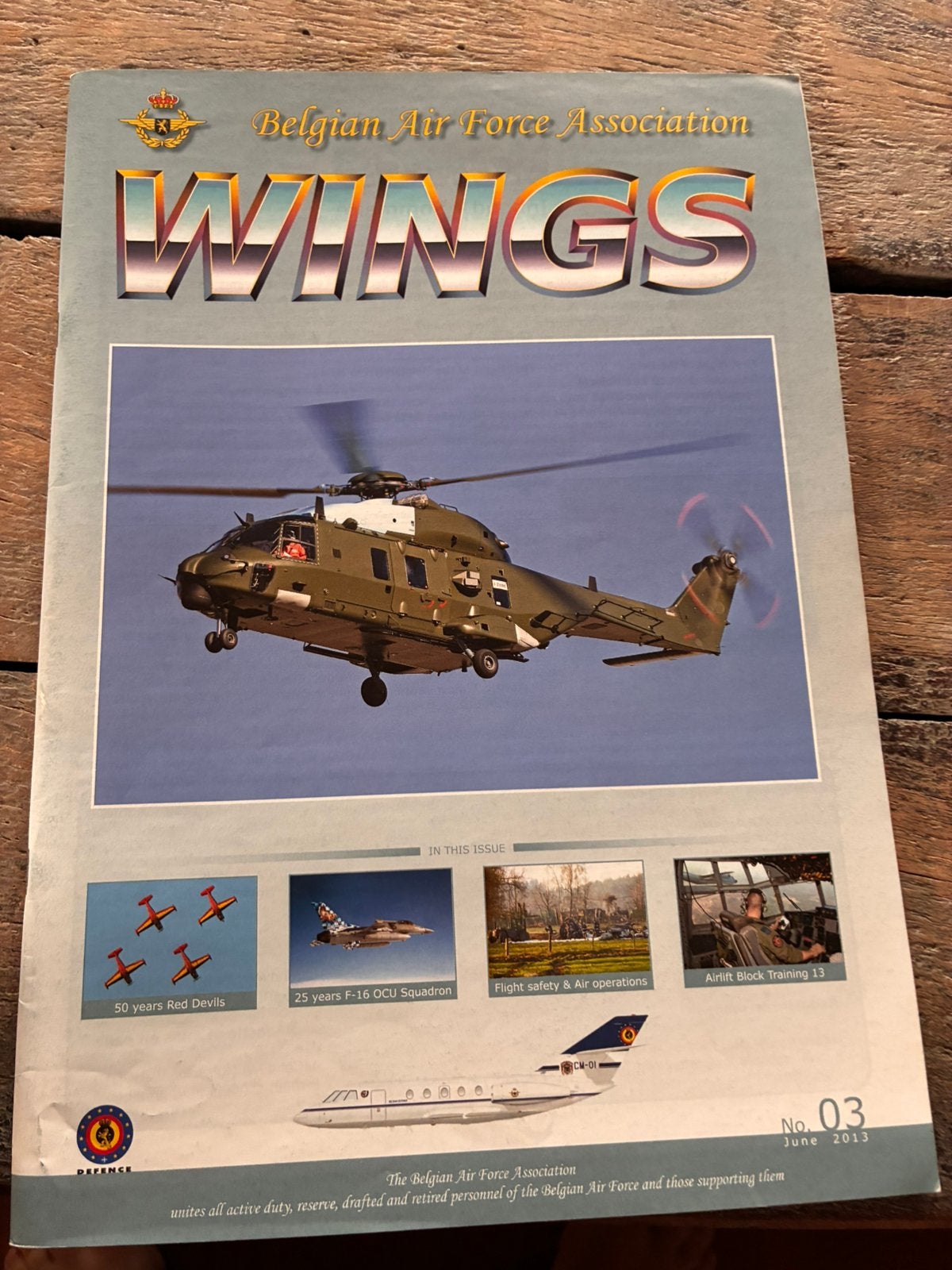 Belgische Luchtmacht magazine Wings nr 3, Ophalen, Zo goed als nieuw